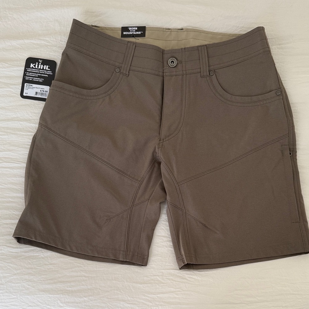 Kuhl Men's Brown Flat Front Shorts
